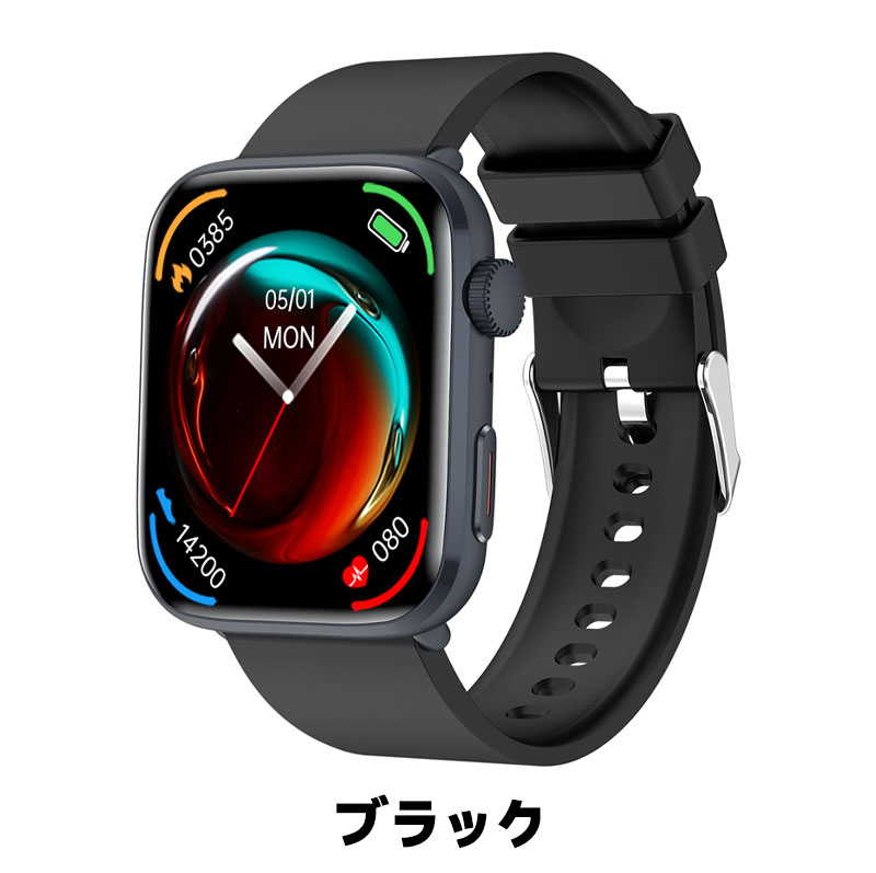 スマートウォッチ 日本製センサー IPX68 防水 Bluetooth 音声通話 着信