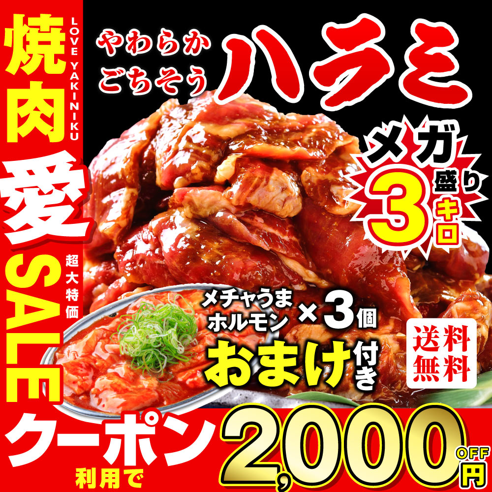 牛肉 ハラミ 3Kgの人気商品・通販・価格比較 - 価格.com