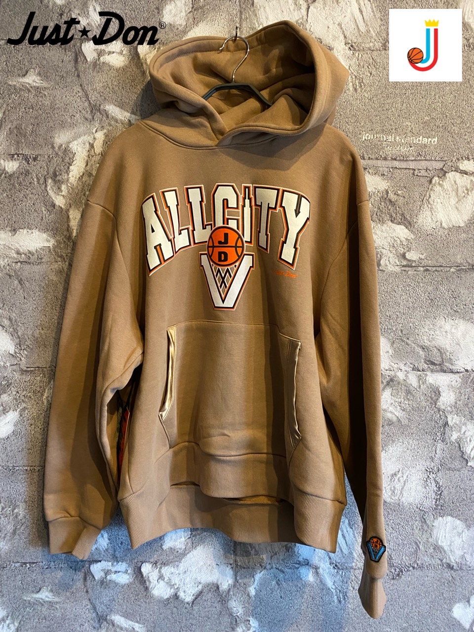 All City By Just Don Block Sport Core Hoodie 【Khak...