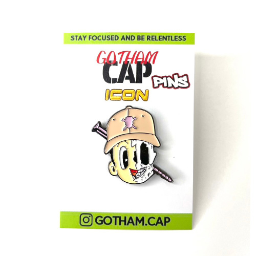 【メール便対応】Exclusive Custom "Cap star boy Screw Scull" Pins |  | 01