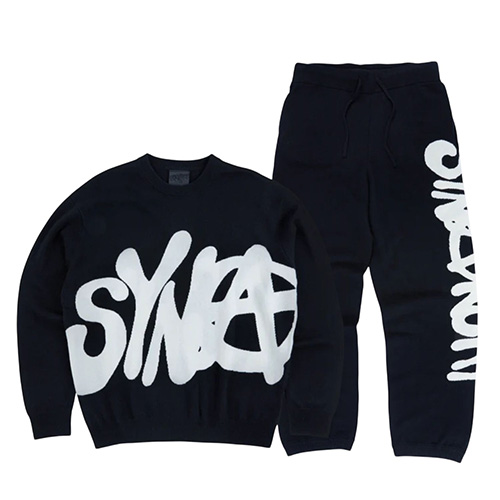 SYNA WORLD SYNARCHY CASHMERE SWEATER + JOGGER【BLACK】 セーター ＋