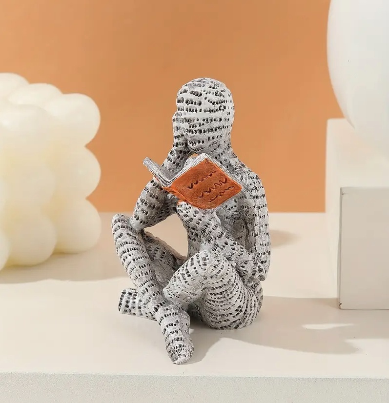 読書する人 本好き アート 置物 インテリア 小物 ガーデニング