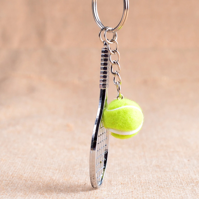 キーホルダー テニス ラケット ボール テニスラケット ミニラケット キーチェーン キーリング｜usj-mens｜02