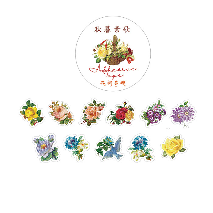 花と蝶のイラスト マスキングテープケース 【公式通販】