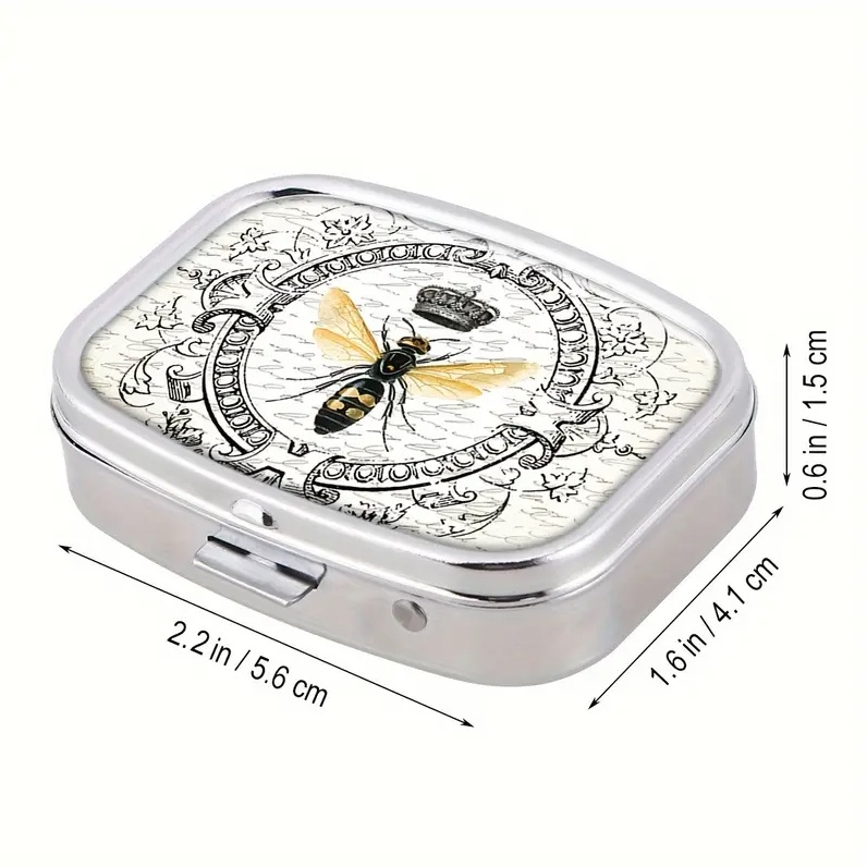ピルケース 蜂 ヴィンテージ 可愛い ピルボックス 携帯 アクセサリー