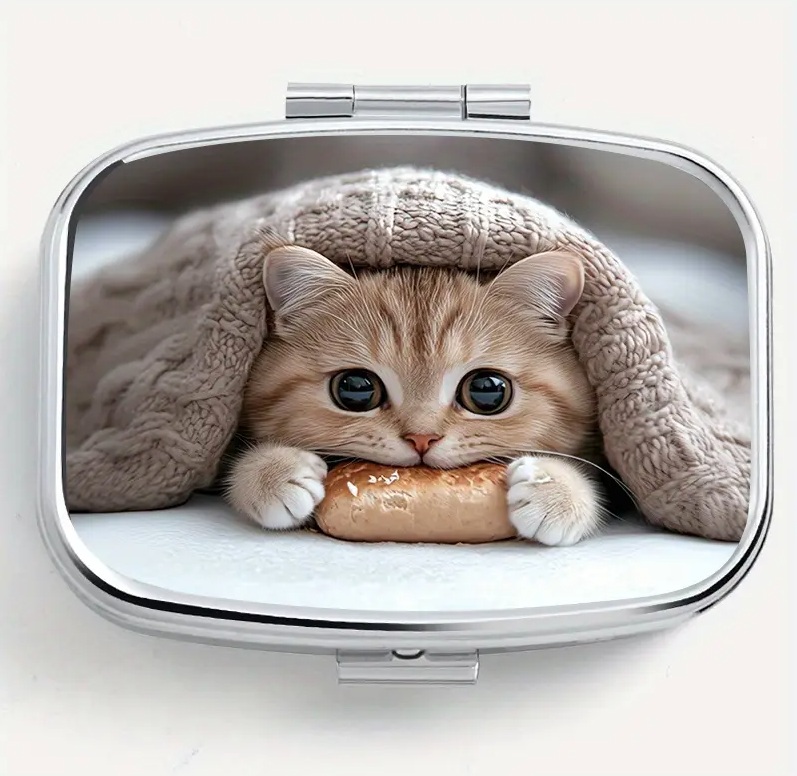 ピルケース ネコ 猫 ピルボックス 携帯 アクセサリーケース マルチ