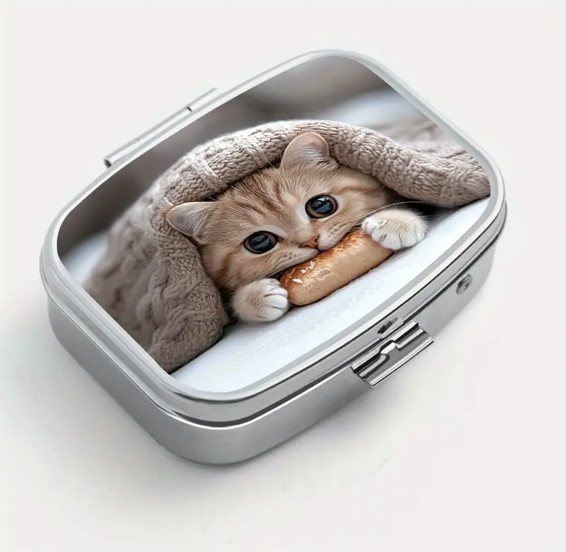 ピルケース ネコ 猫 ピルボックス 携帯 アクセサリーケース マルチ