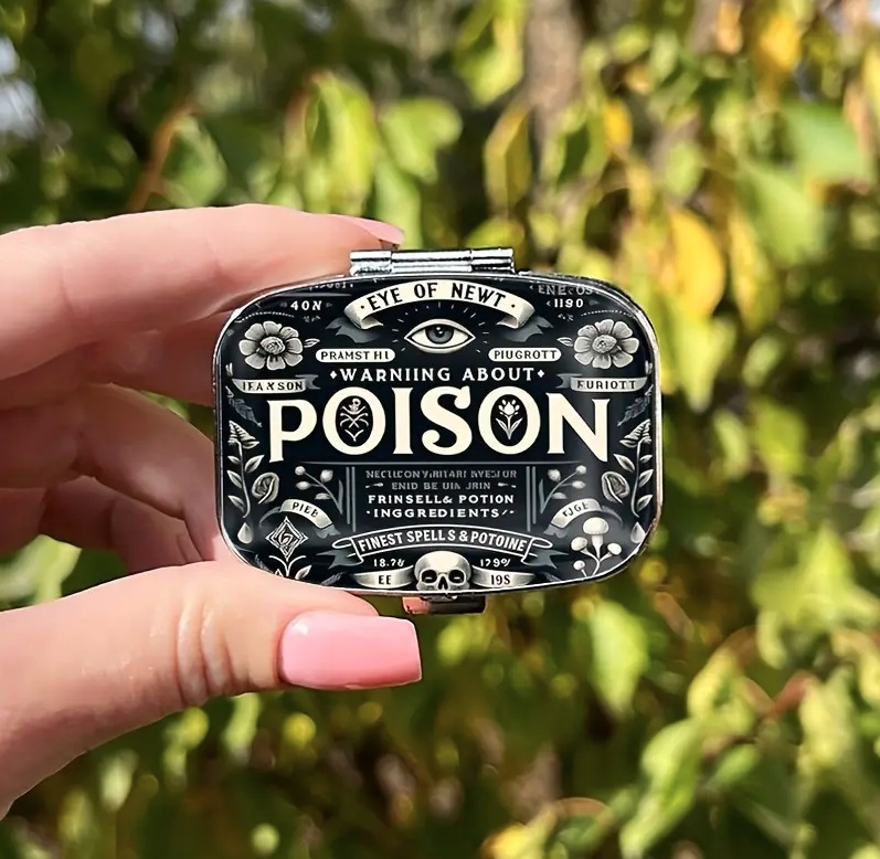 ピルケース ゴシック 毒 ピルボックス 携帯 アクセサリーケース マルチ