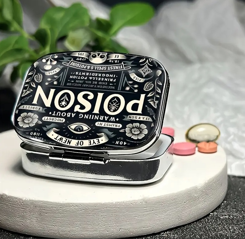 ピルケース ゴシック 毒 ピルボックス 携帯 アクセサリーケース マルチ