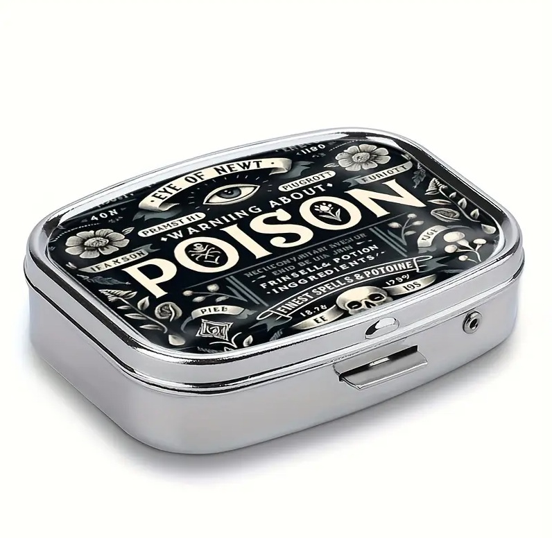 ピルケース ゴシック 毒 ピルボックス 携帯 アクセサリーケース マルチ