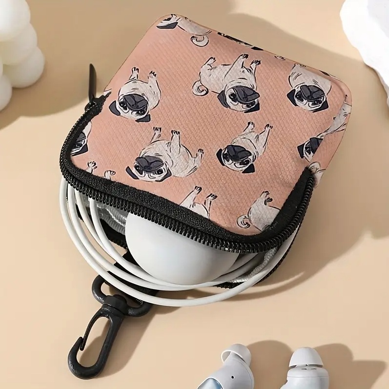 ミニポーチ パグ 可愛い コインケース 小銭入れ イヤホンケース ミニ