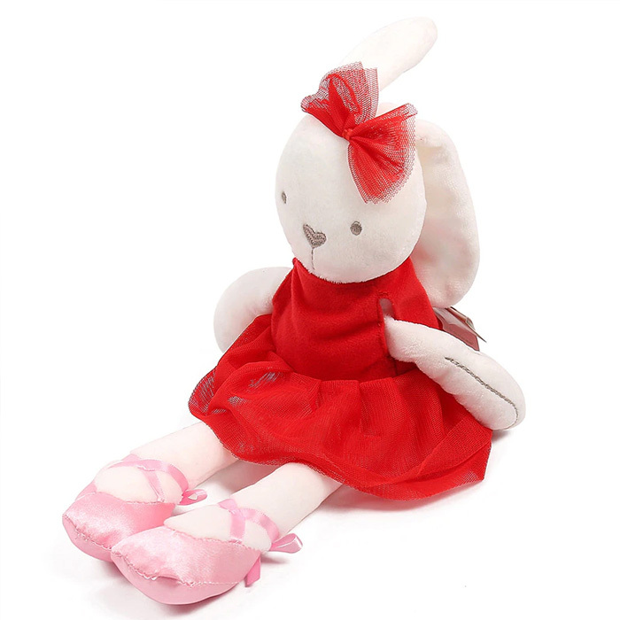 ぬいぐるみ 動物 ウサギ うさぎ ドレス バレリーナ 新生児 ベビー