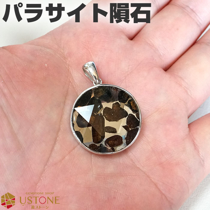 パラサイト 隕石 ペンダント AAA 六芒星 ケニア産 天然石