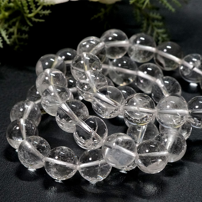 ヒマラヤ水晶 14mm カンチェンジュンガ産 ブレスレット : 遊ストーン