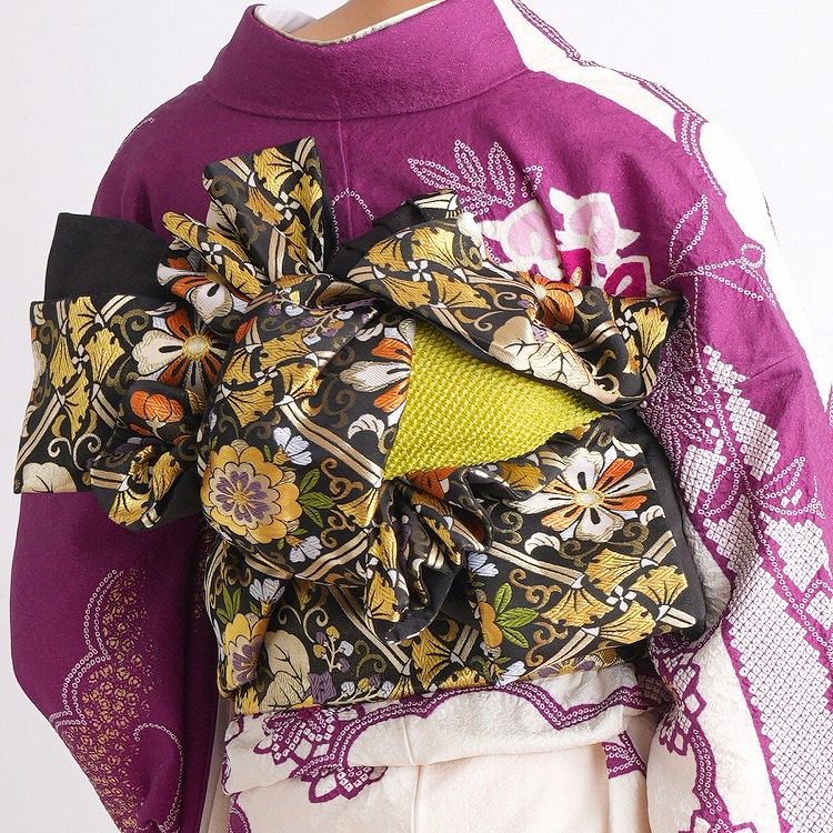 振袖 レンタル 成人式 21点セット レトロ モダン 古典 成人式セット 花