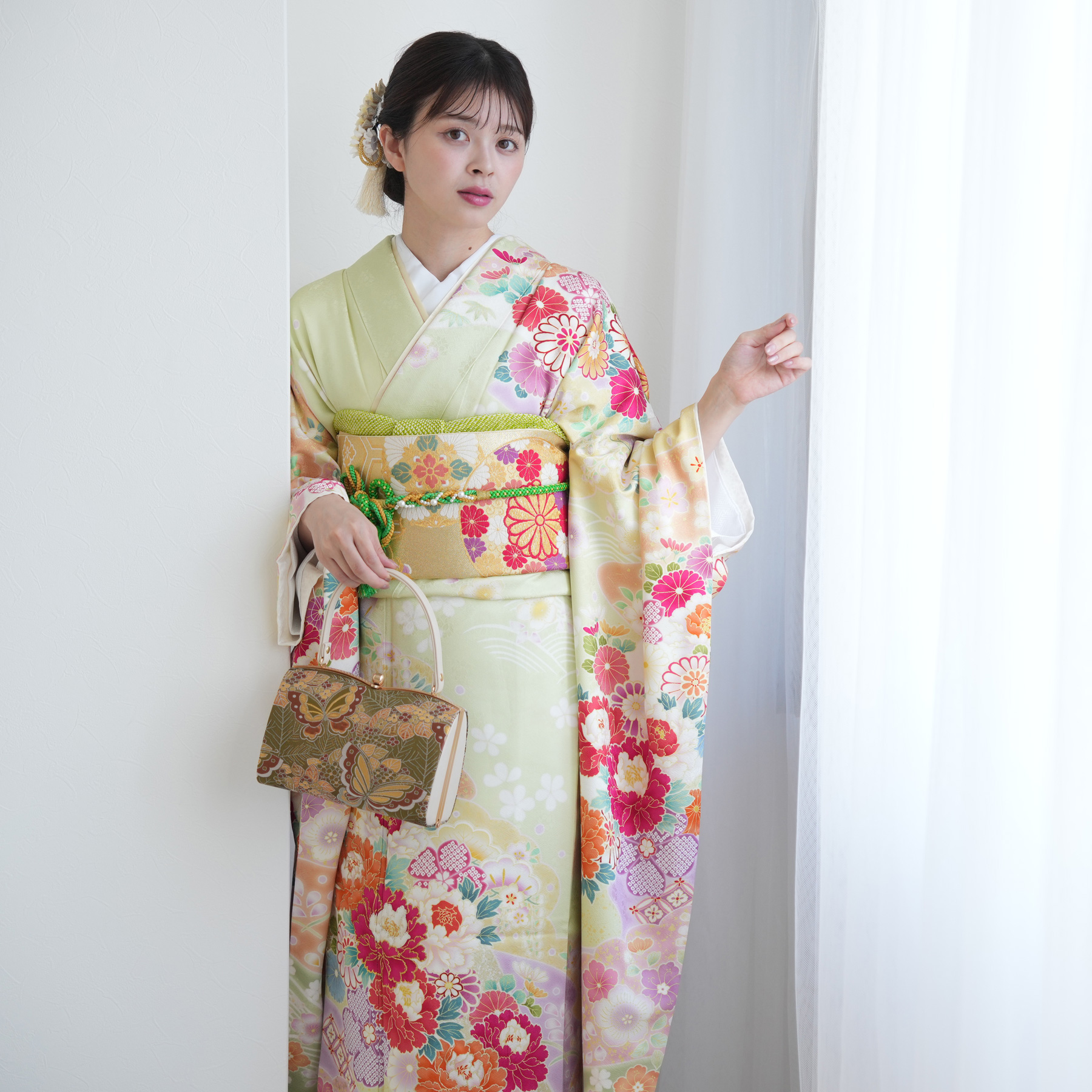 振袖 レンタル 成人式 21点セット レトロ 古典 結婚式 結納 前撮り
