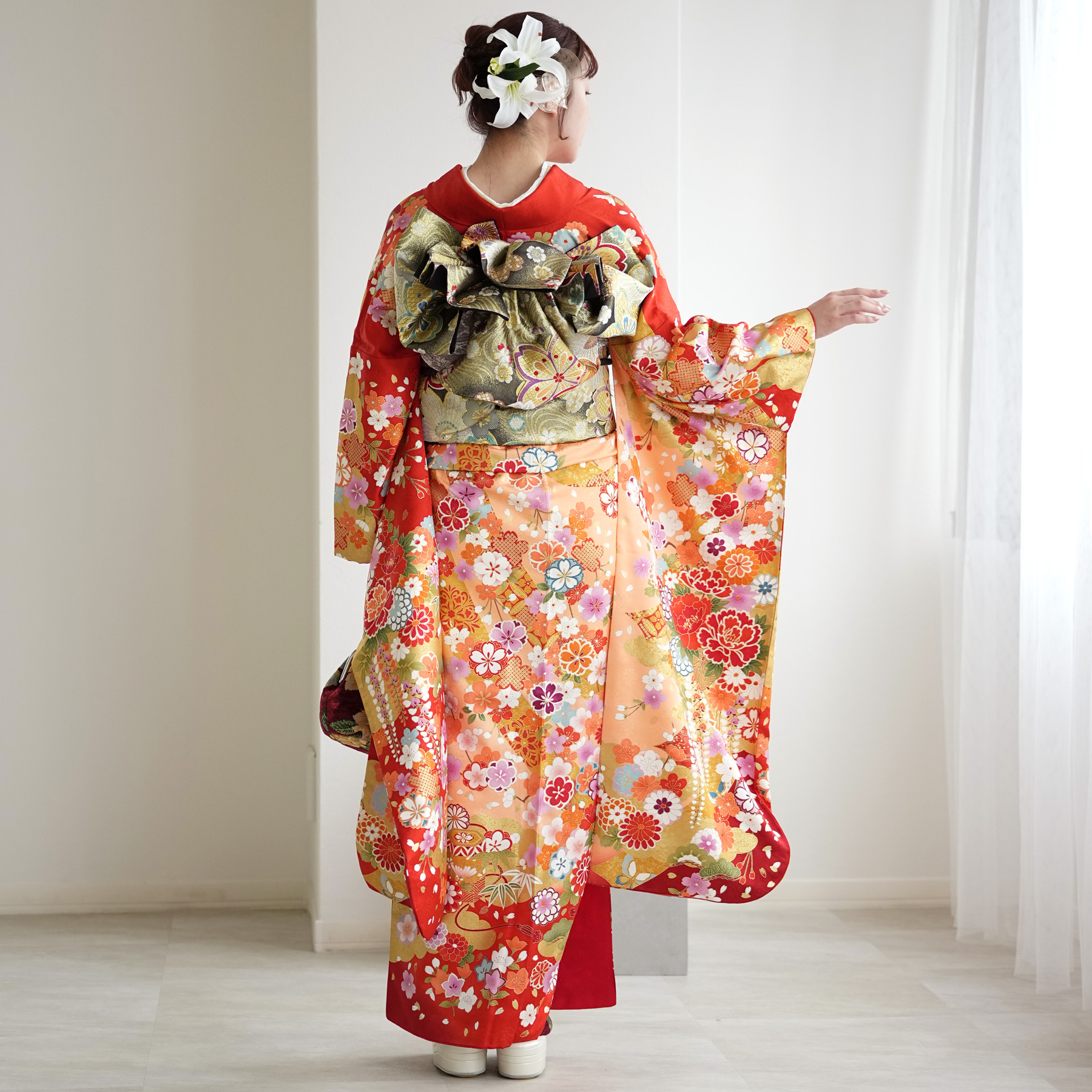 振袖 レンタル 成人式 21点セット レトロ 古典 結婚式 結納 前撮り