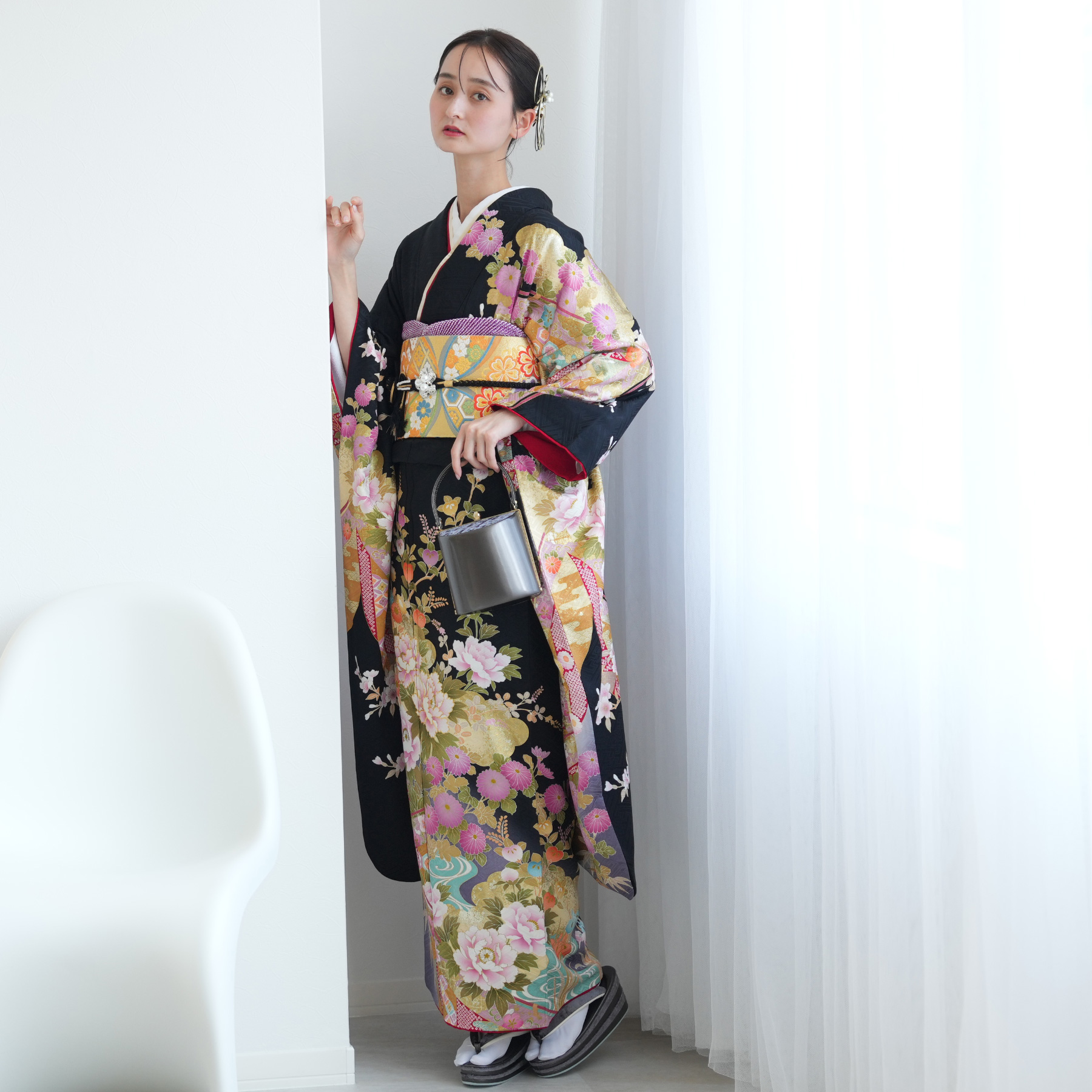 振袖 レンタル 成人式 21点セット レトロ ...の詳細画像4