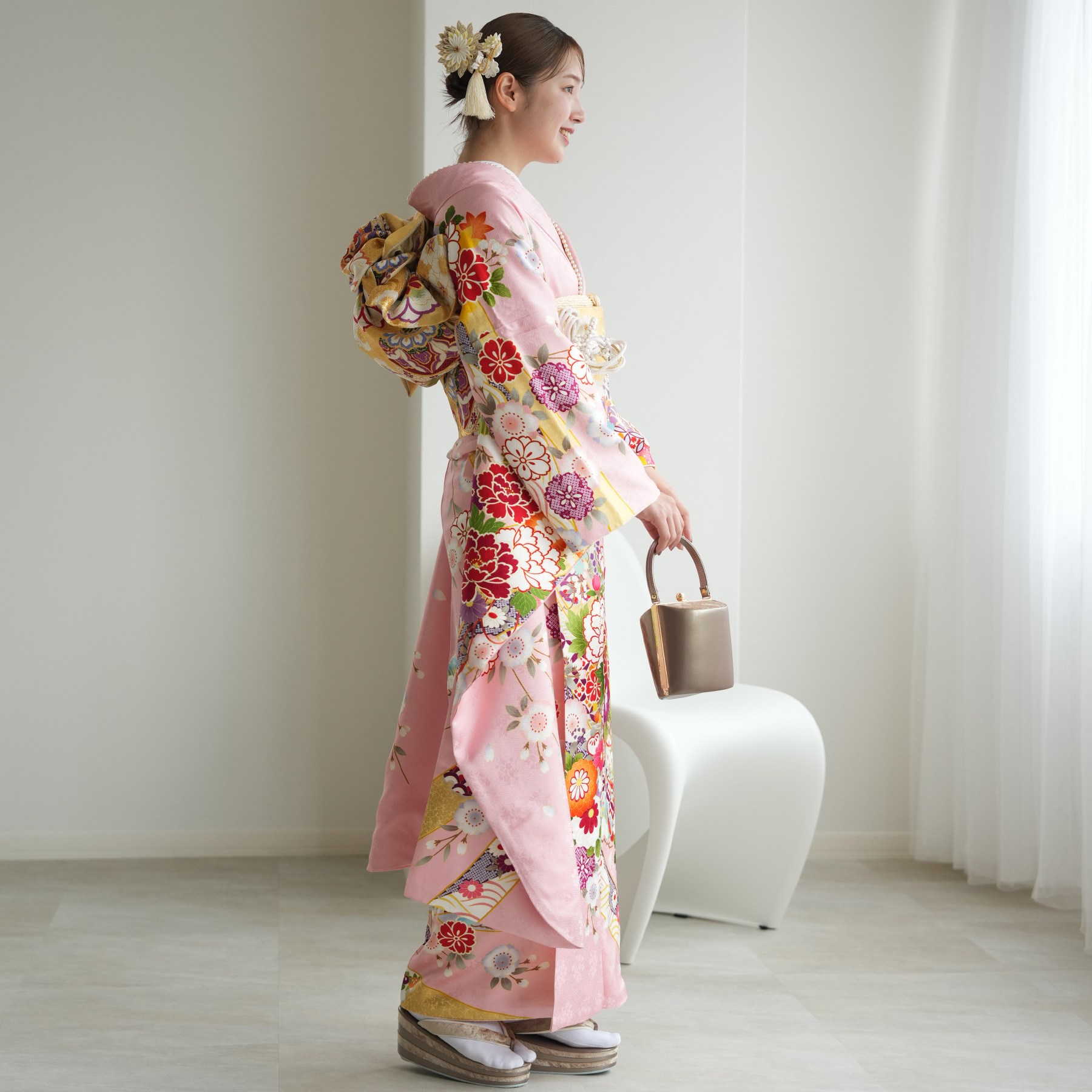 振袖 レンタル 成人式 21点セット レトロ ...の詳細画像4