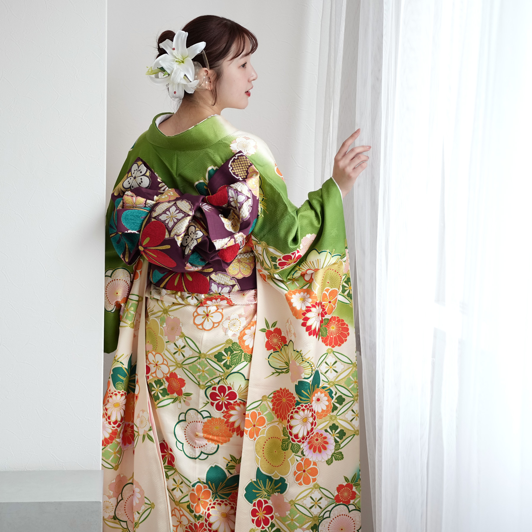 振袖 レンタル 成人式 21点セット レトロ 古典 結婚式 結納 前撮り