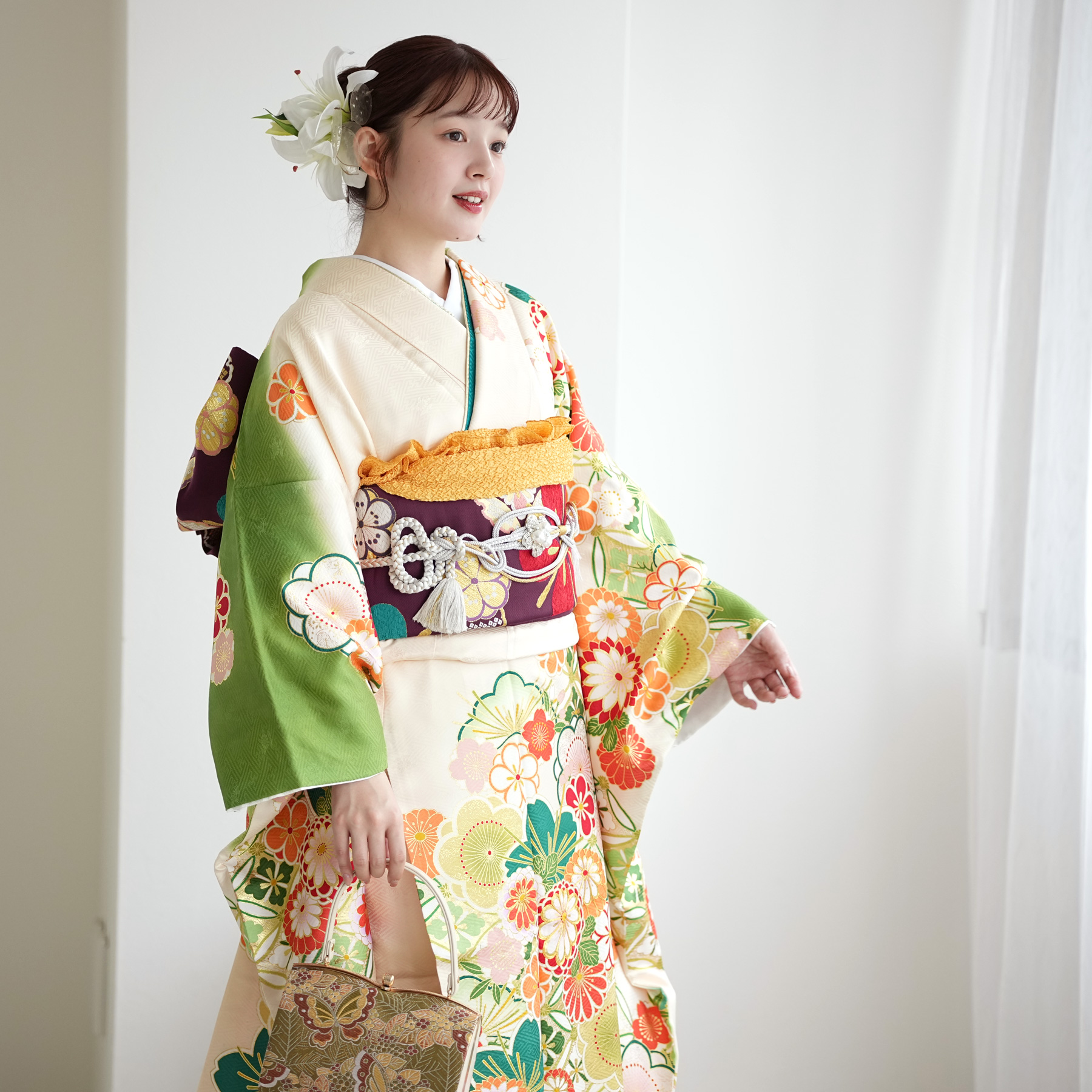 振袖 レンタル 成人式 21点セット レトロ 古典 結婚式 結納 前撮り