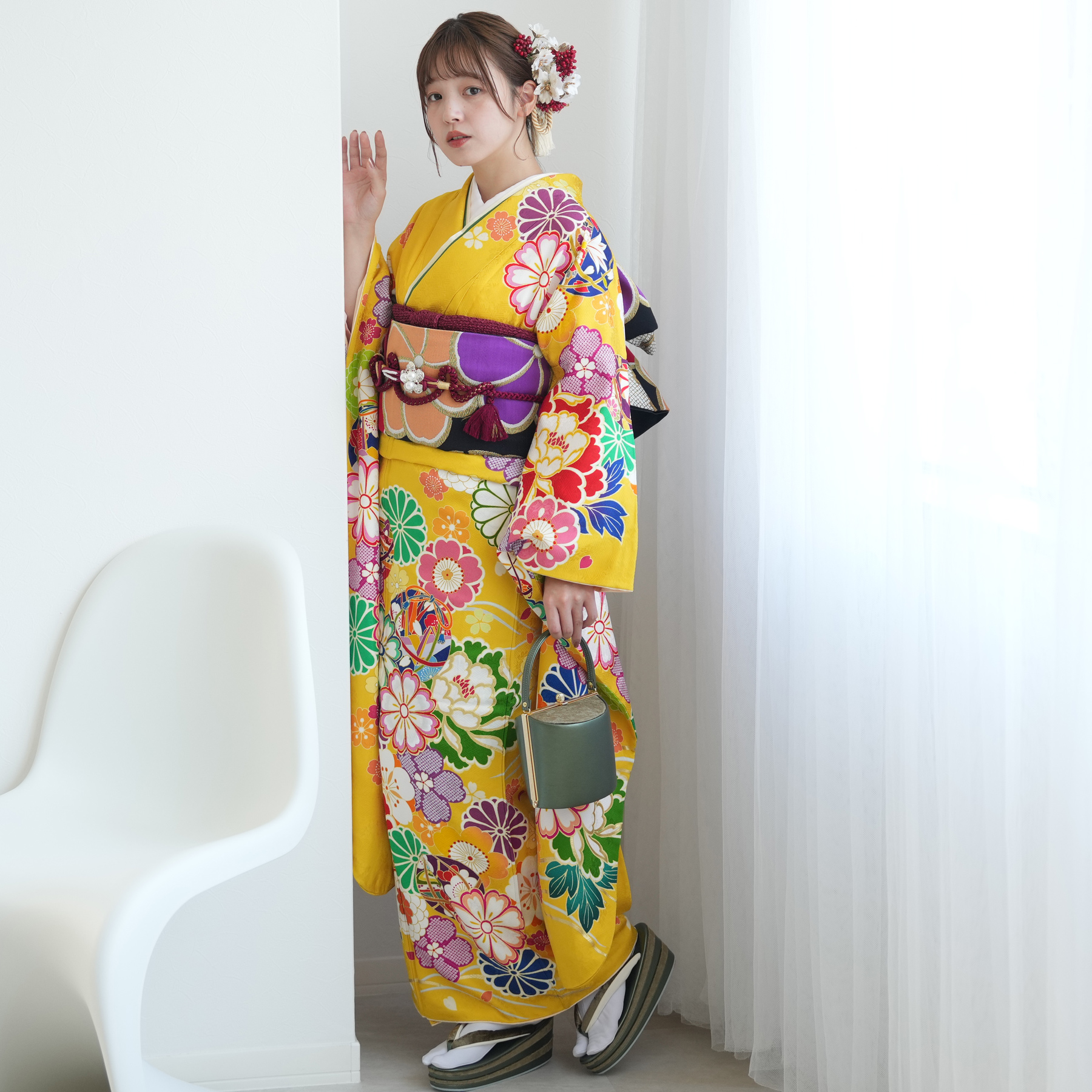 振袖 レンタル 成人式 21点セット レトロ 古典 結婚式 結納 前撮り