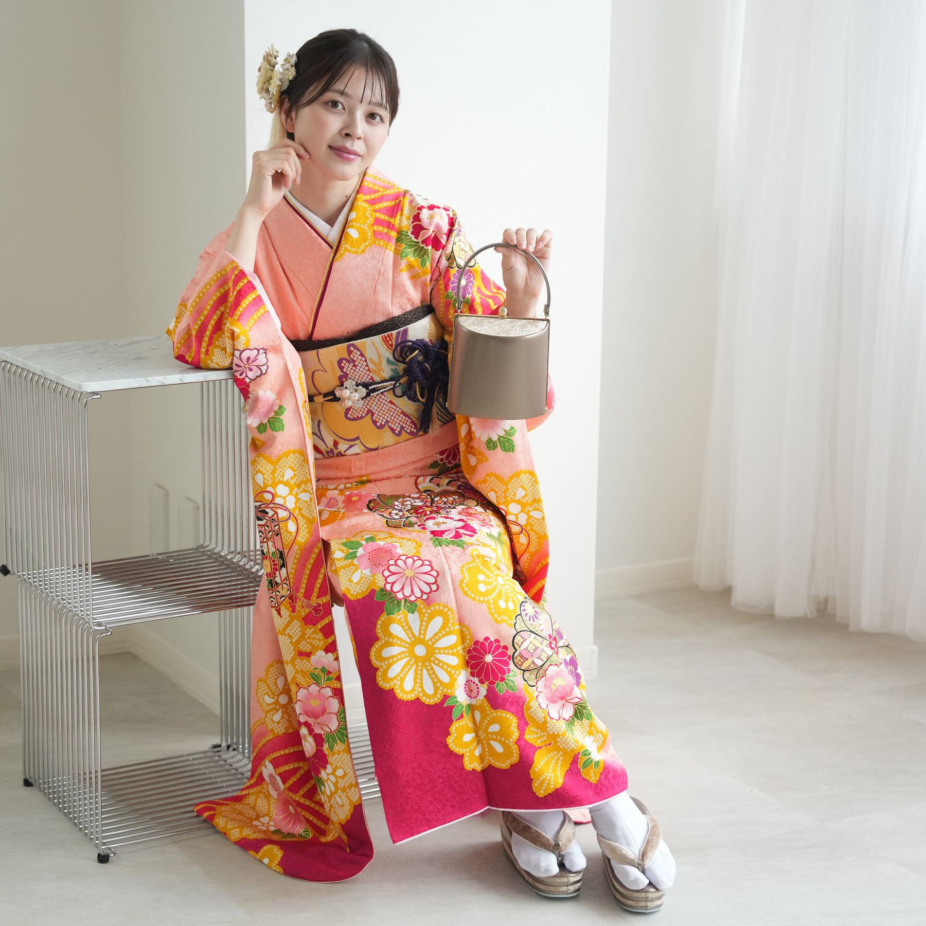 振袖 レンタル 成人式 21点セット レトロ 成人式セット フルセット