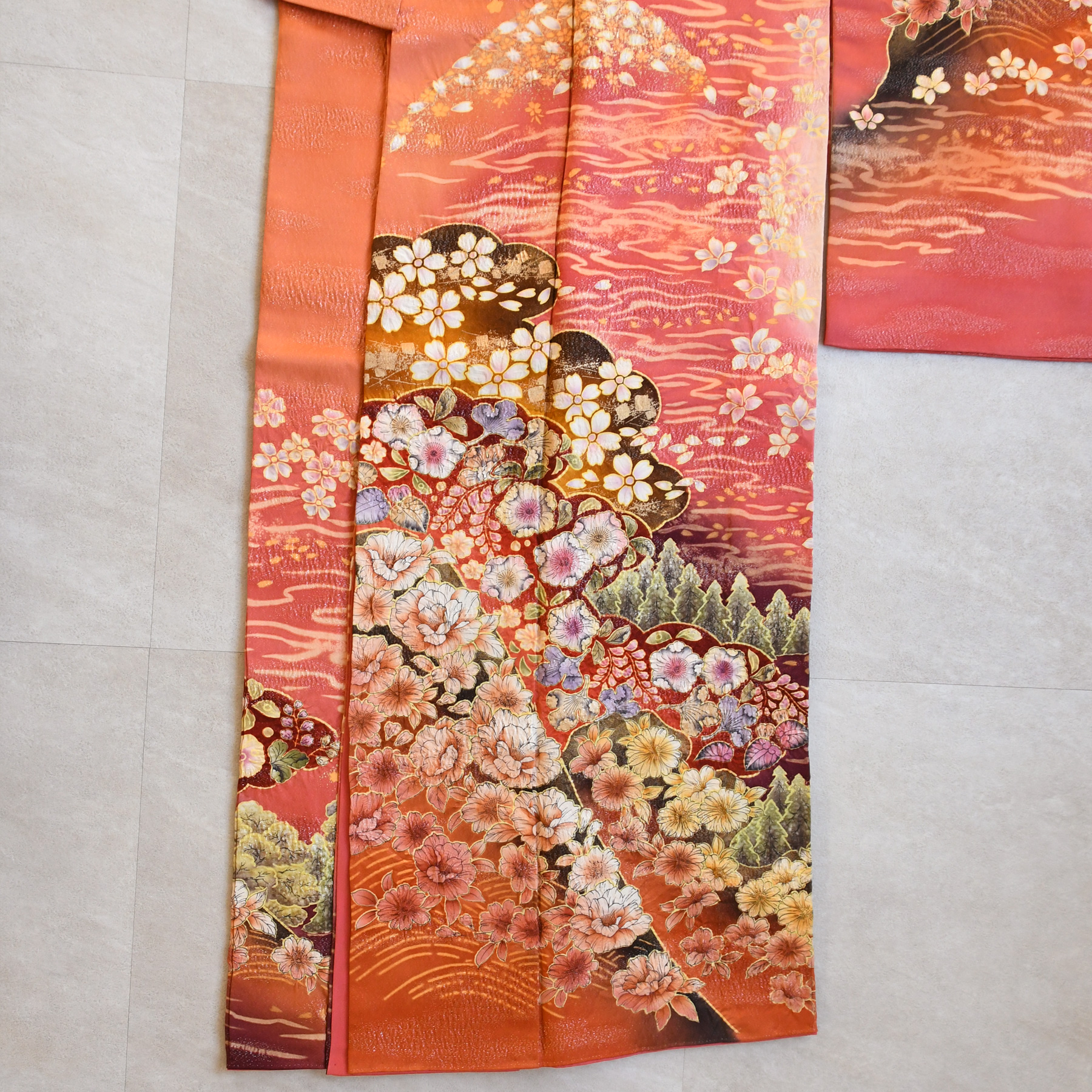 振袖 レンタル 成人式 21点セット 古典柄 レトロ アンティーク系 振袖