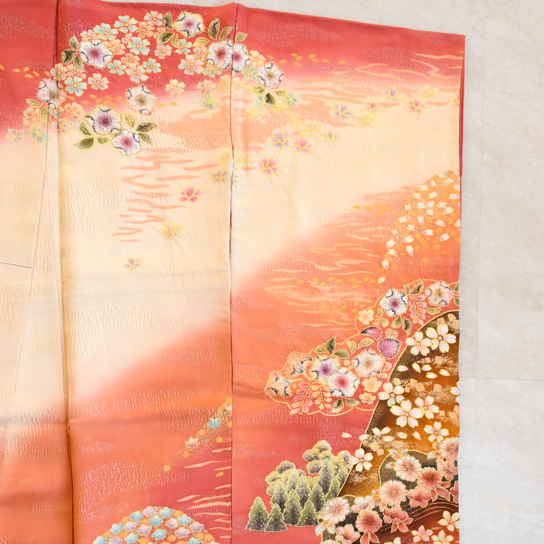 振袖 レンタル 成人式 21点セット 古典柄 レトロ アンティーク系 振袖