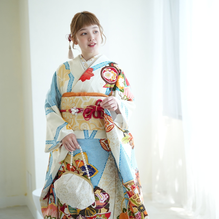 レンタル 振袖 成人式 結婚式 21点セット 古典柄 レトロ アンティーク