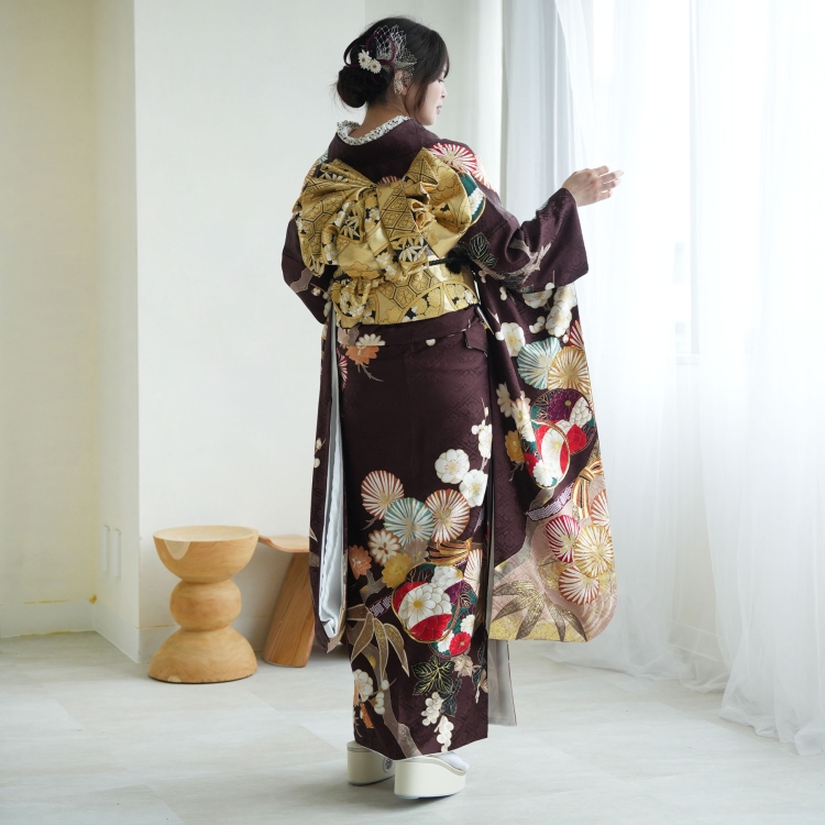 レンタル 振袖 成人式 結婚式 21点セット 古典柄 レトロ アンティーク