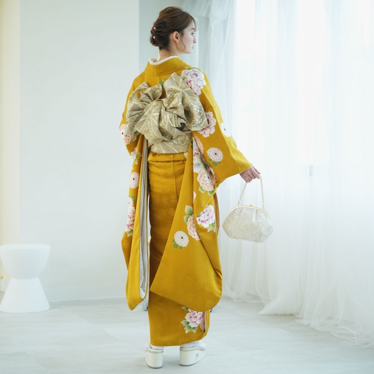 レンタル 振袖 成人式 結婚式 21点セット 古典柄 レトロ アンティーク