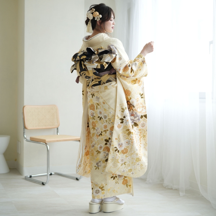 レンタル 振袖 成人式 結婚式 21点セット 古典柄 レトロ アンティーク