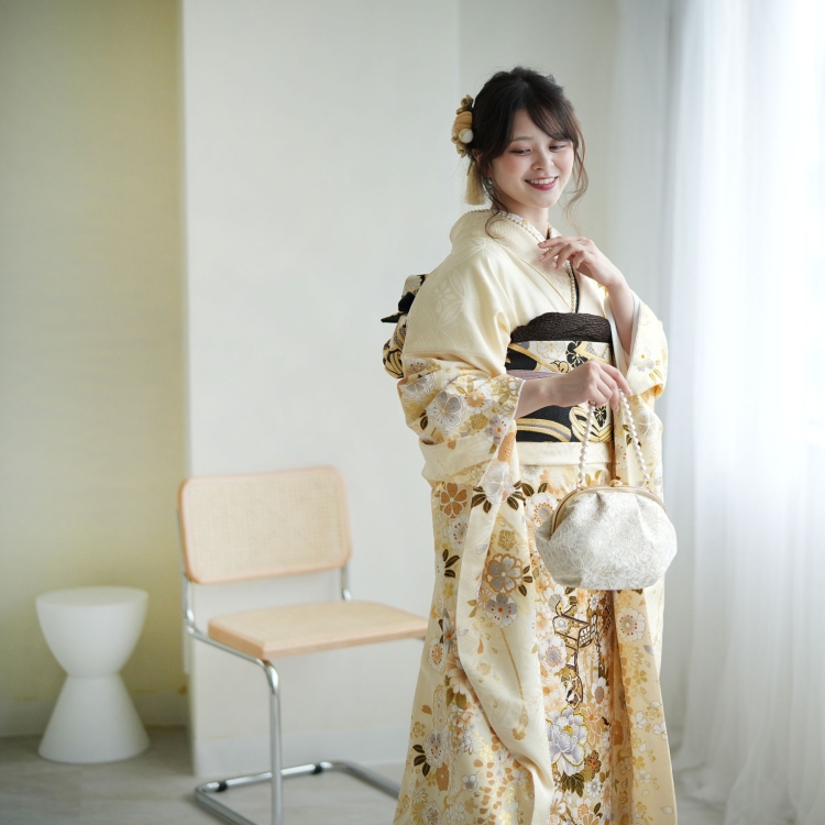 レンタル 振袖 成人式 結婚式 21点セット 古典柄 レトロ アンティーク