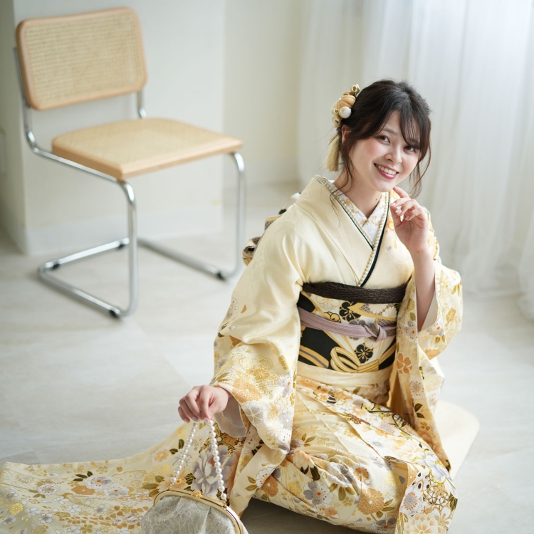 レンタル 振袖 成人式 結婚式 21点セット 古典柄 レトロ アンティーク