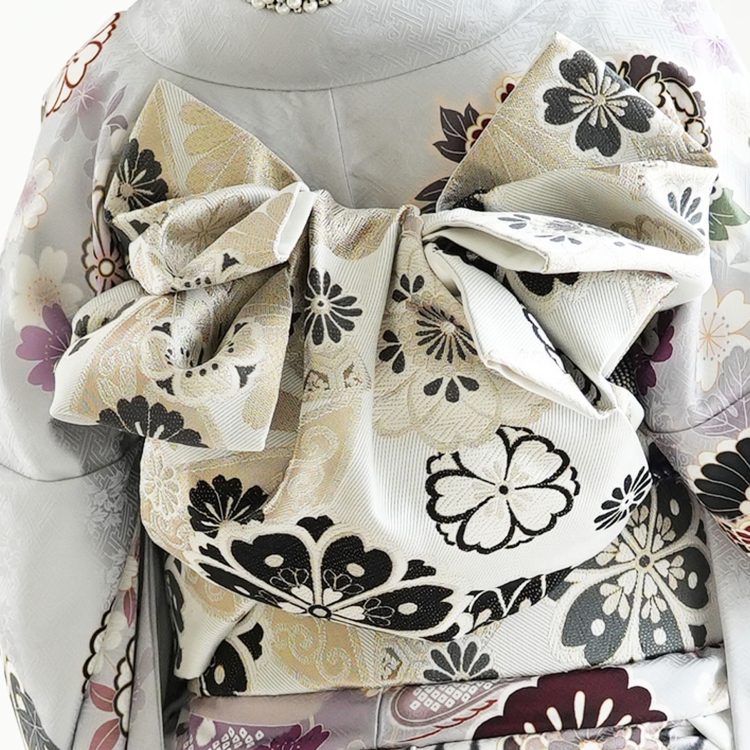 レンタル 振袖 成人式 結婚式 21点セット 古典柄 レトロ 花 薄紫系