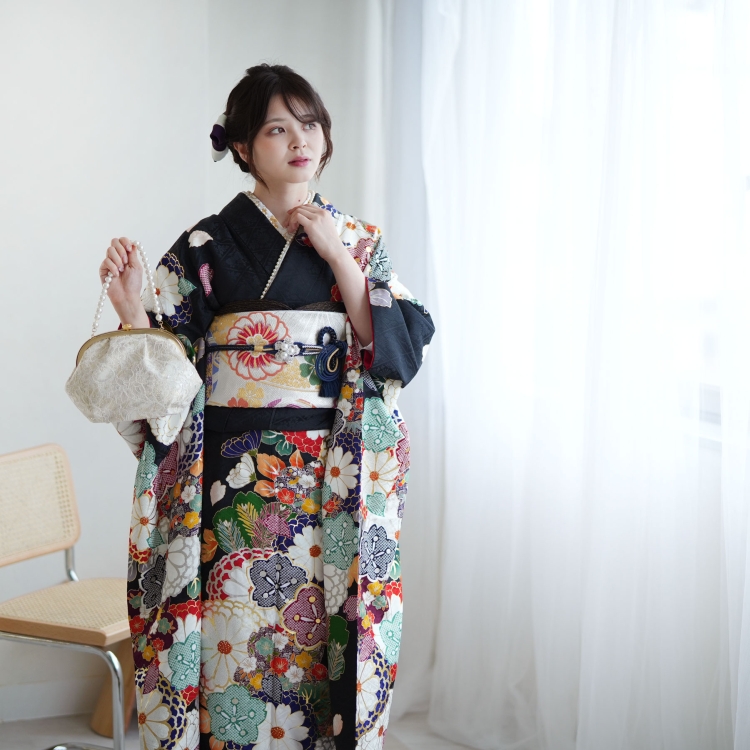 レンタル 振袖 成人式 21点セット 古典柄 ...の詳細画像3