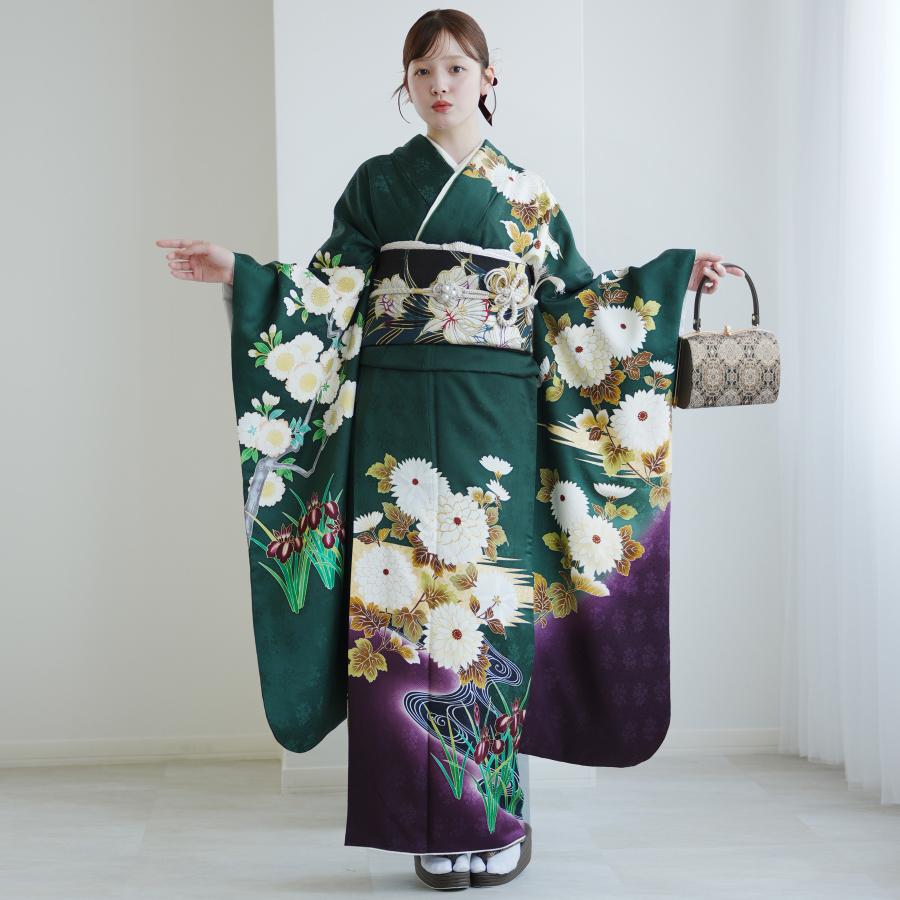 レンタル 振袖 正絹着物+袋帯 21点セット ...の詳細画像3