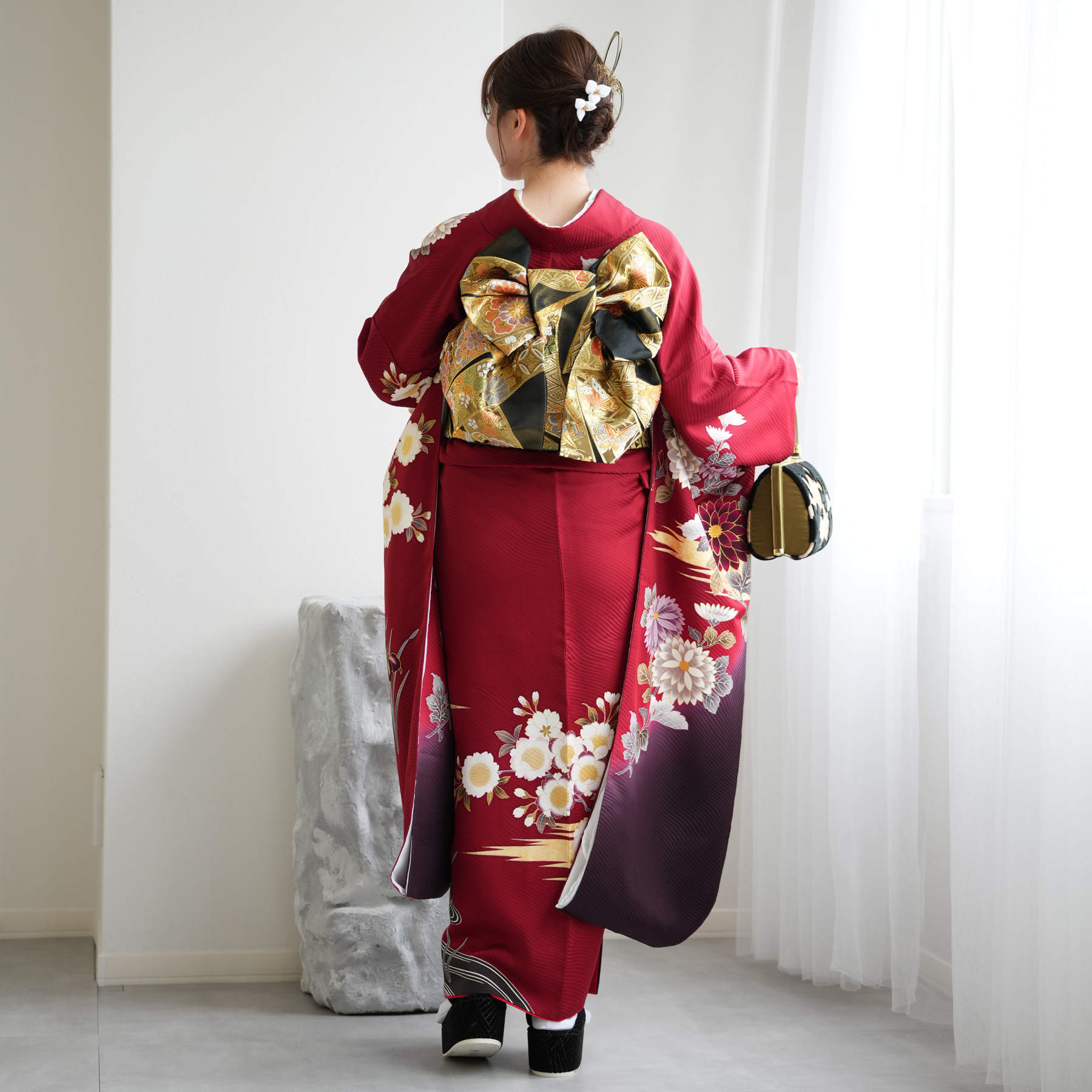 レンタル 振袖 正絹着物+袋帯 21点セット ...の詳細画像5