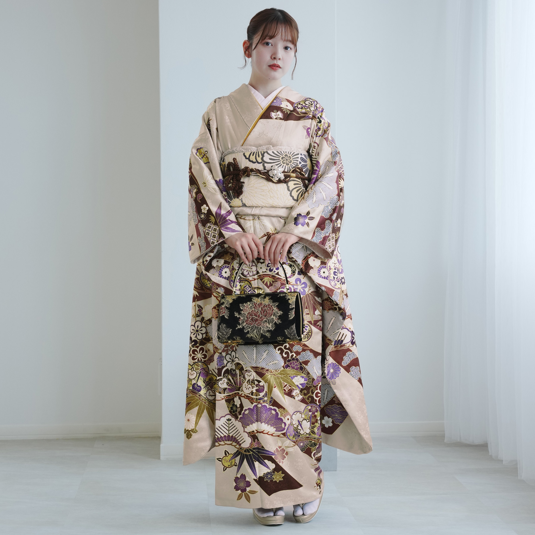 N-768◆美品 紗 夏着物 正絹 袋帯 正絹 袋帯 【No.834】全通柄 美品 お誂品 着物・浴衣