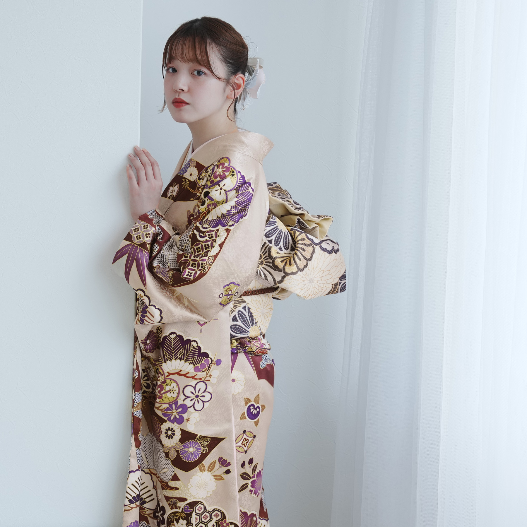 レンタル 振袖 成人式 セット 結婚式 正絹 着物 絵羽 特選・ピンク