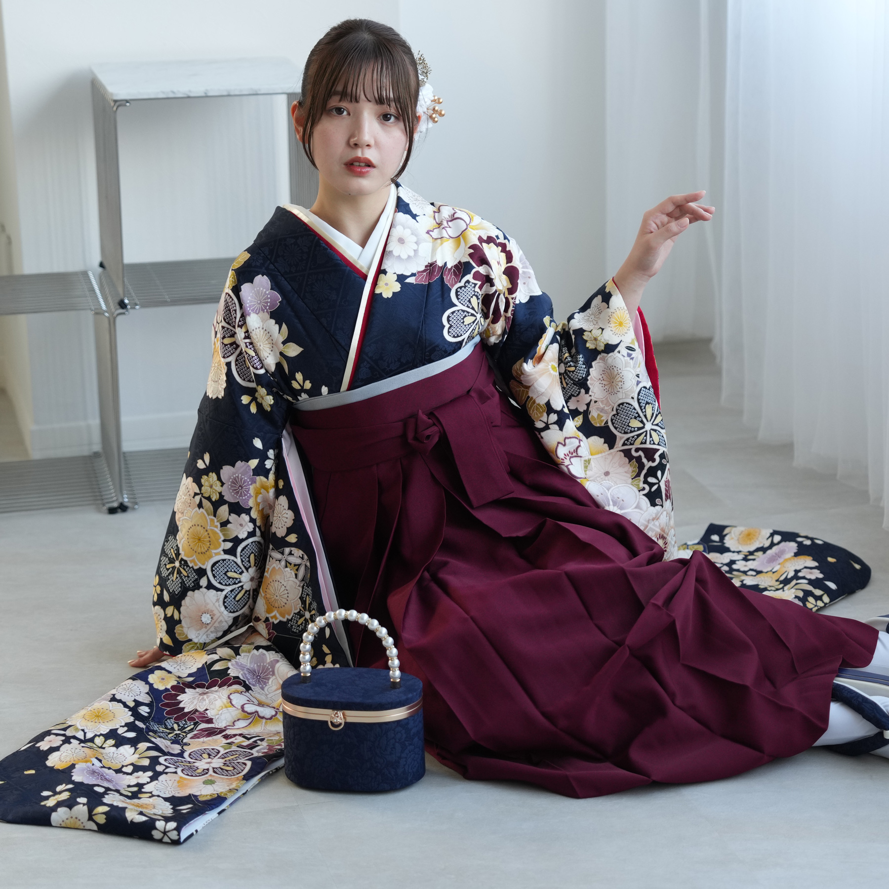 振袖+袴 18点セット（メイン画像）