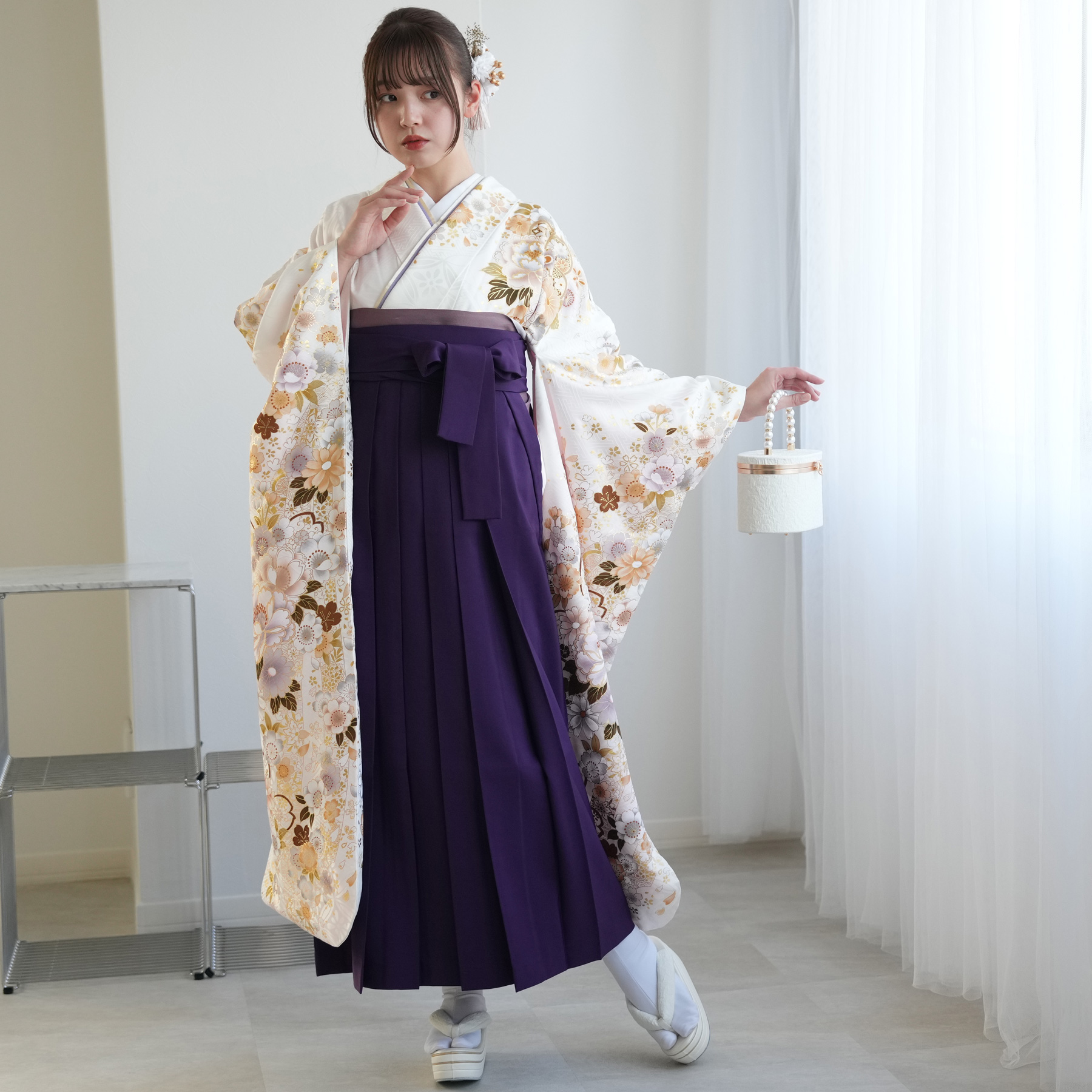 振袖+袴 18点セット（メイン画像）
