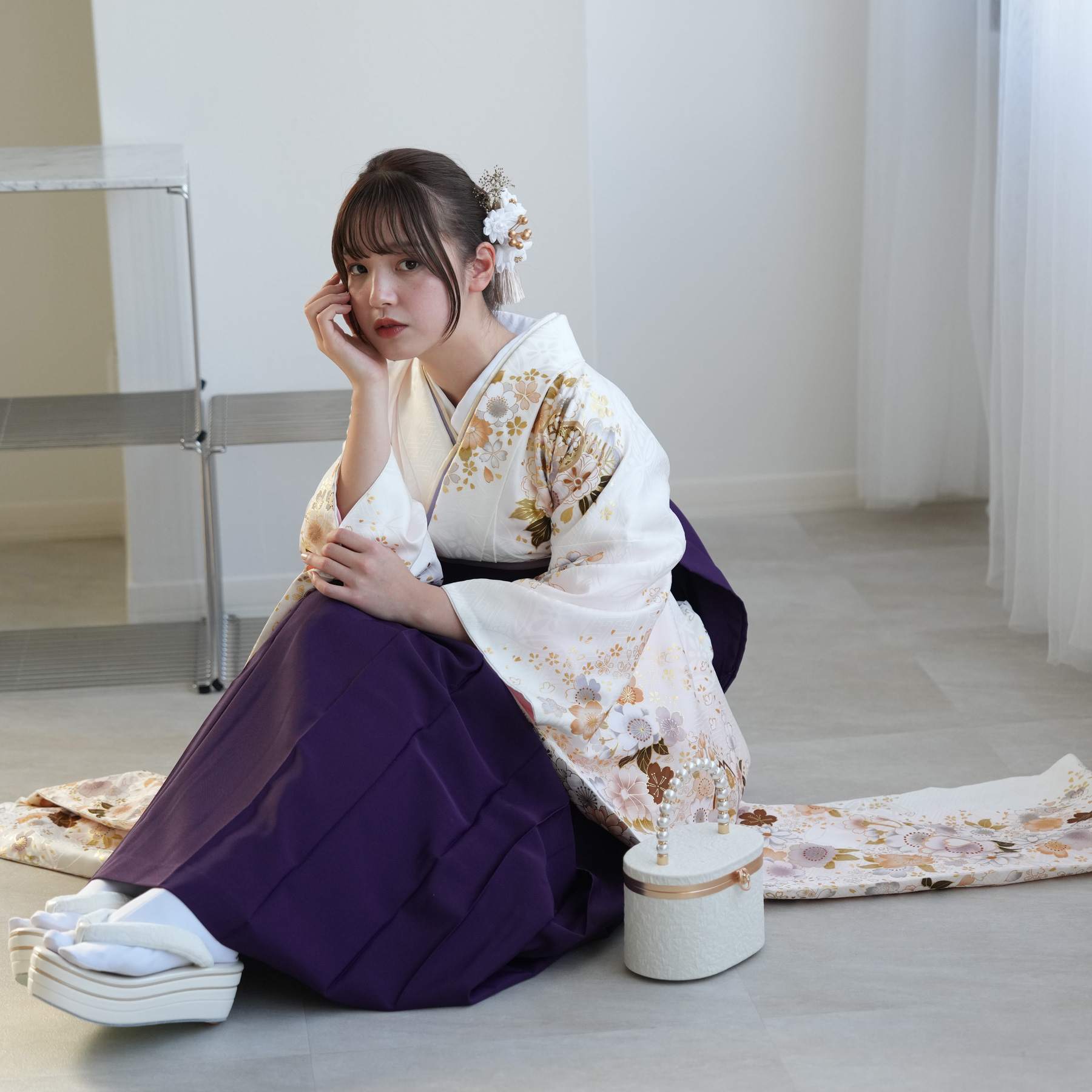 振袖+袴 18点セット（サブ5画像）
