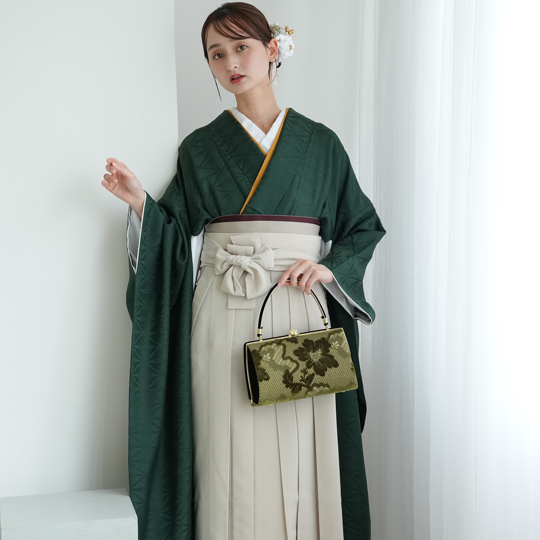 振袖+袴 18点セット（ kimono hakama ）