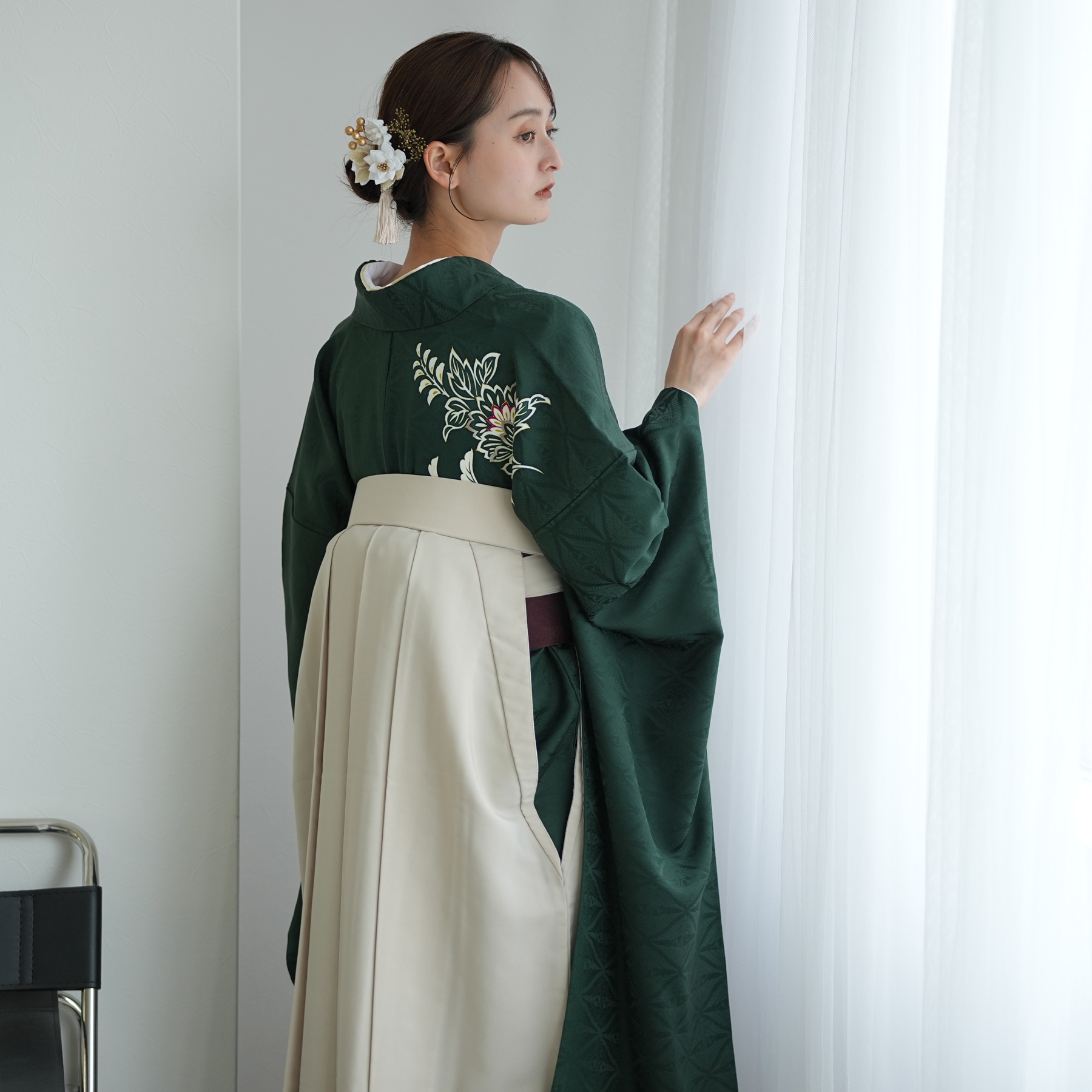 振袖+袴 18点セット（ kimono hakama ）