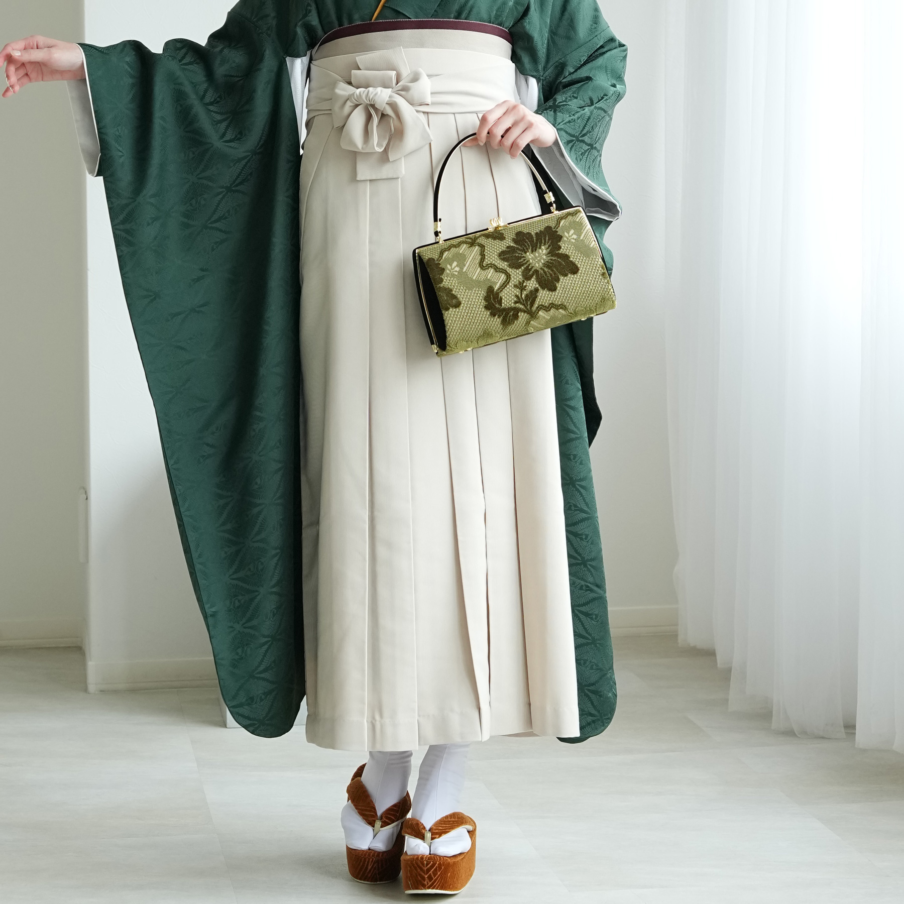 振袖+袴 18点セット（ kimono hakama ）
