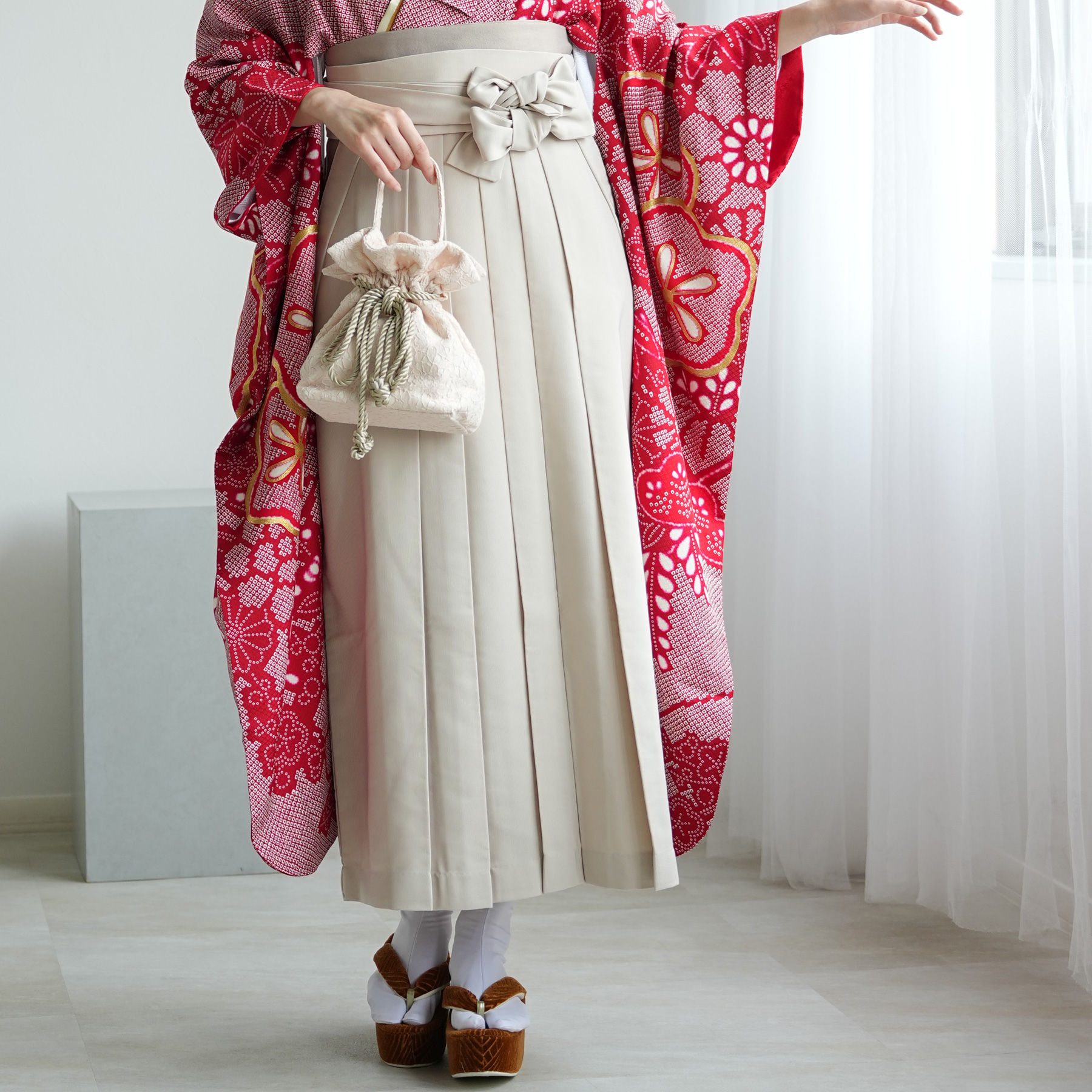 振袖+袴 18点セット（ kimono hakama ）