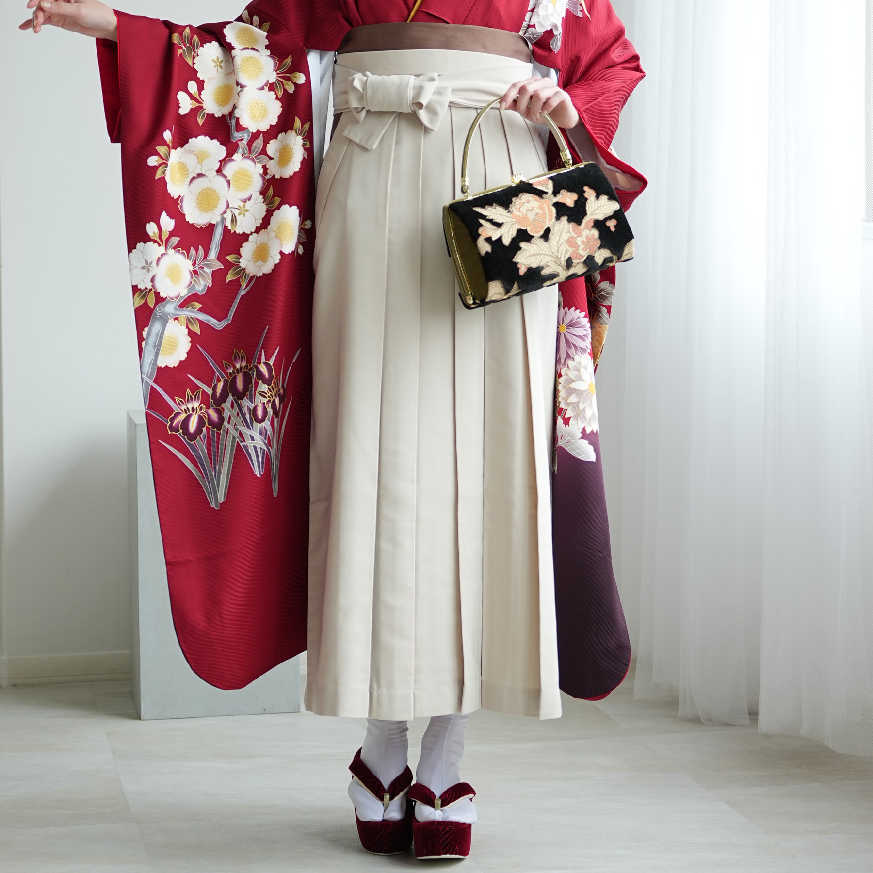 振袖+袴 18点セット（ kimono hakama ）