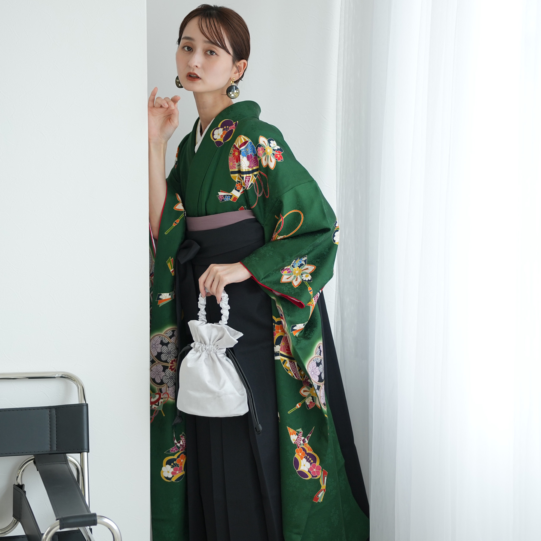 振袖+袴 18点セット（メイン画像）